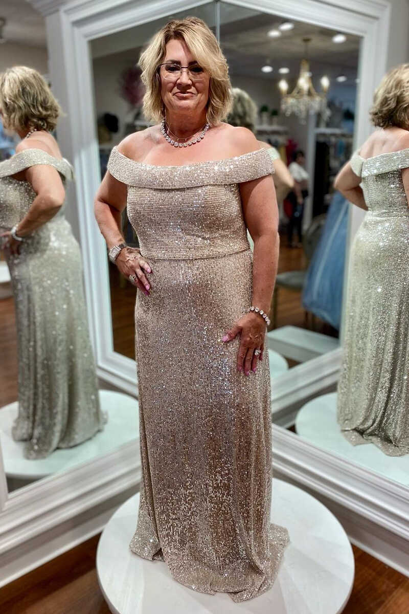 sequin mother of the bride dresses